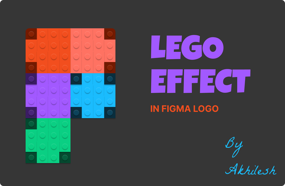 Figma logo Logo Design brand identity LEGO UX design landing page Web Design  lego project Legos