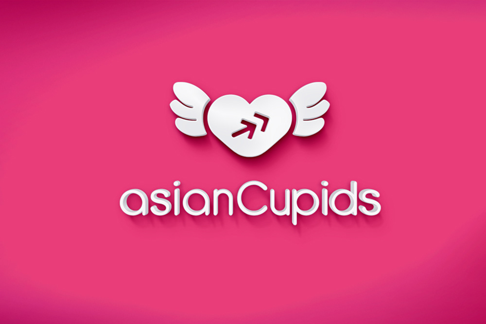 logo  logotype asian pink Love cute in love cupid Layout Form mobile layout sweet heart wings