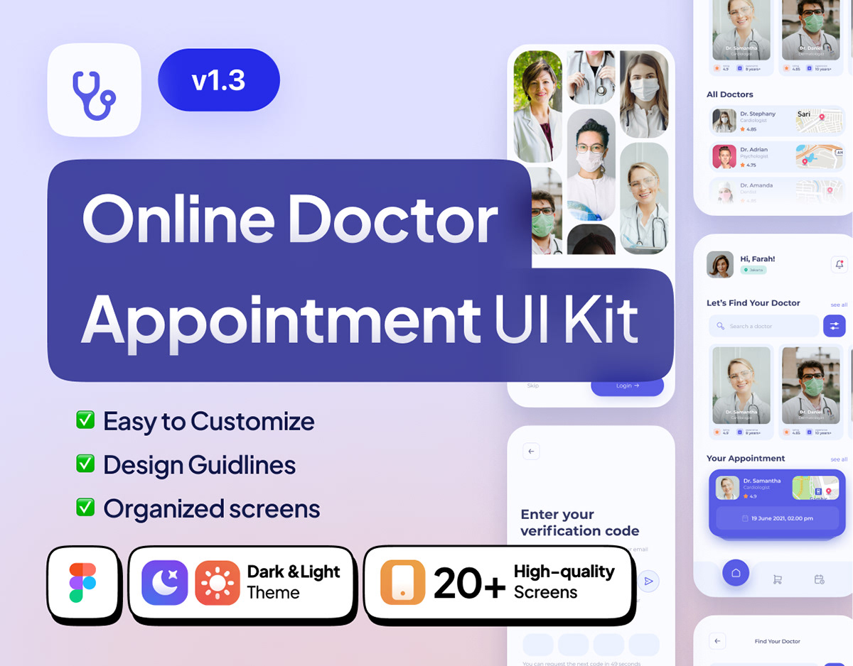 Appointment consultation doctor online shop UI ui kit ux Ecommerce hospital