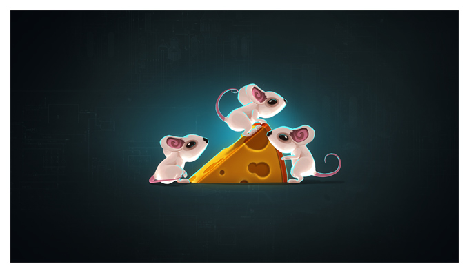 Mouse craft crunching koalas Indie game