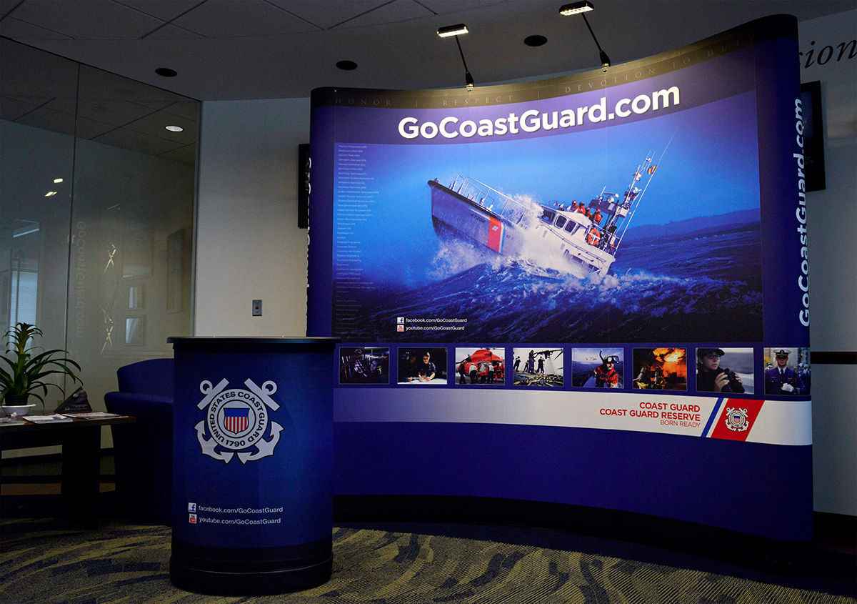 trade Show booth Display Coast guard Travelling nomadic