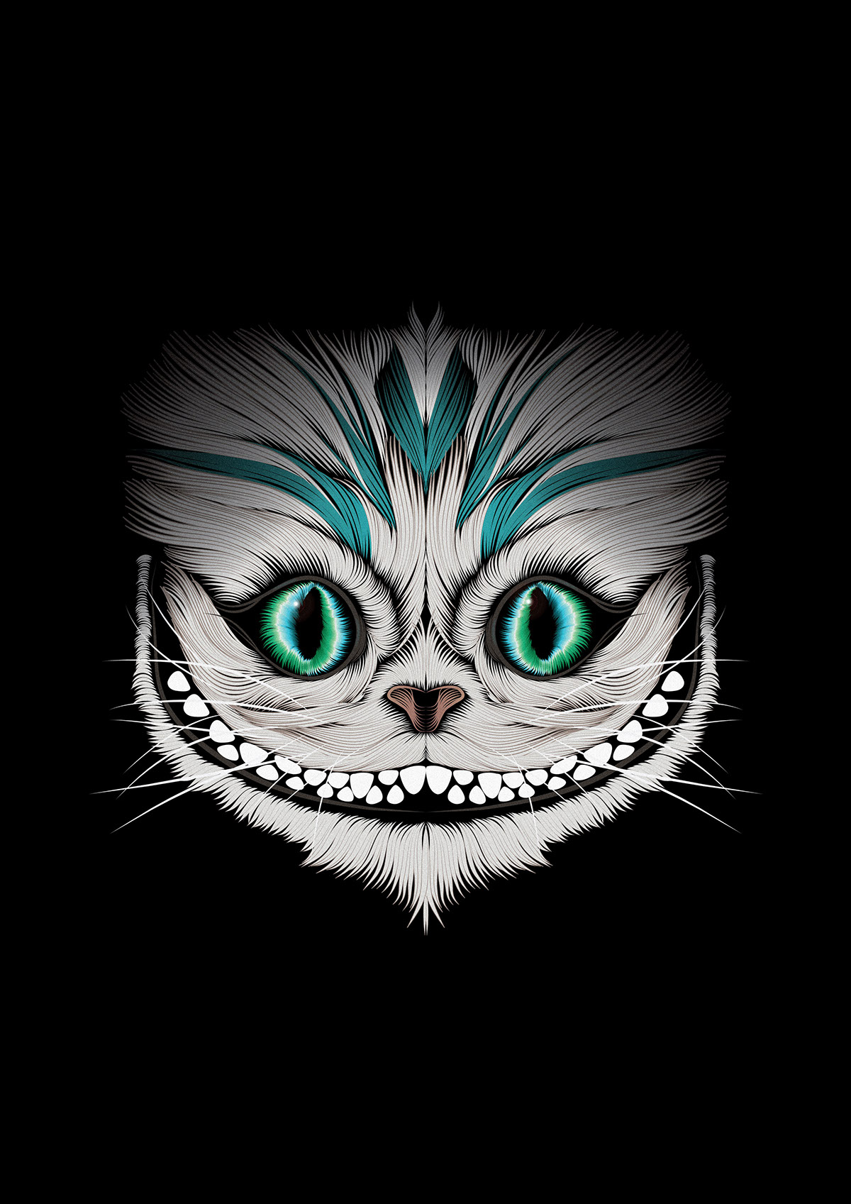 Cheshire Cat on Pantone Canvas Gallery