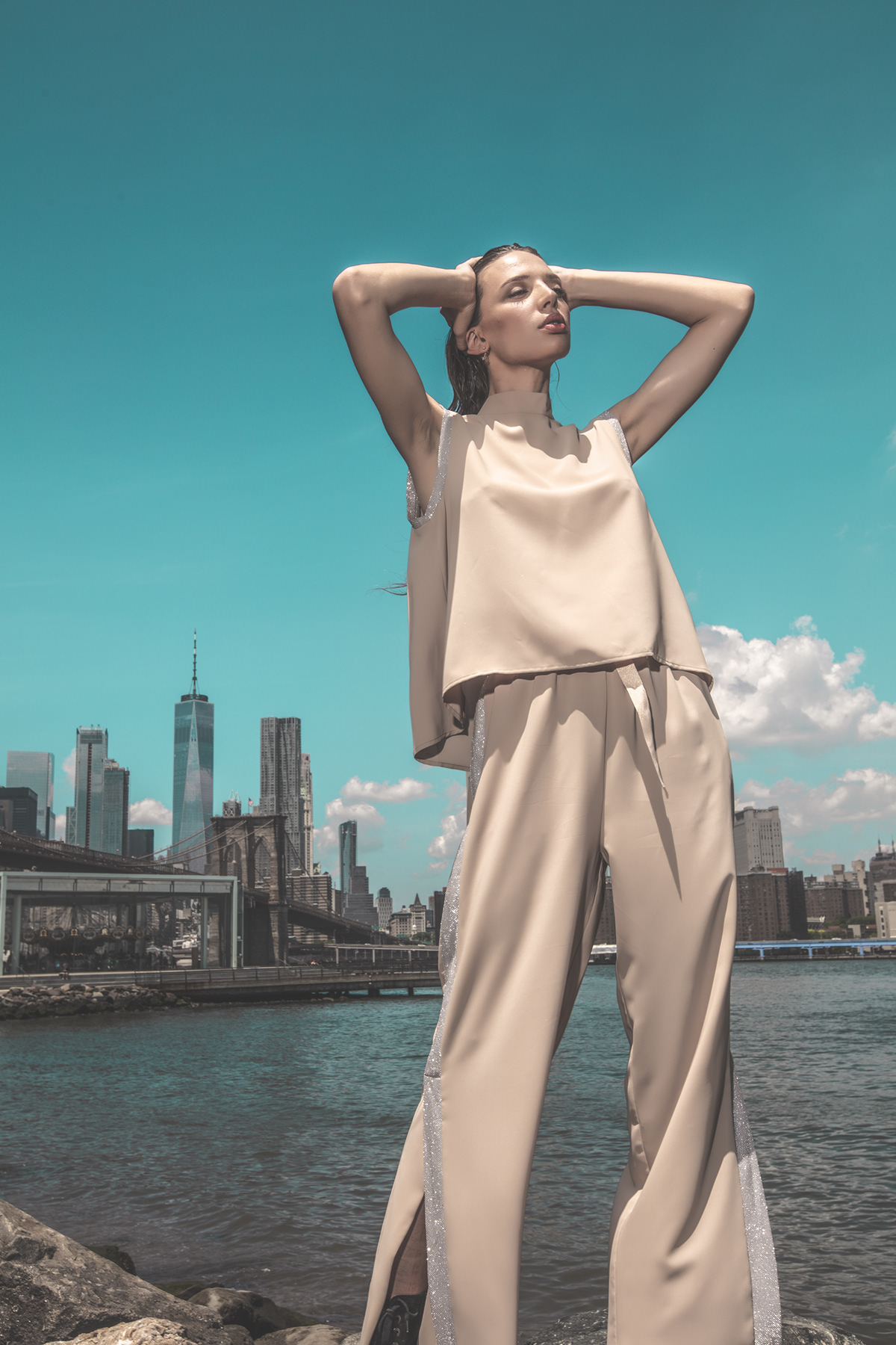 nyc Dumbo Brooklyn Fashion  luxury artistic high fashion editorial ad campaign