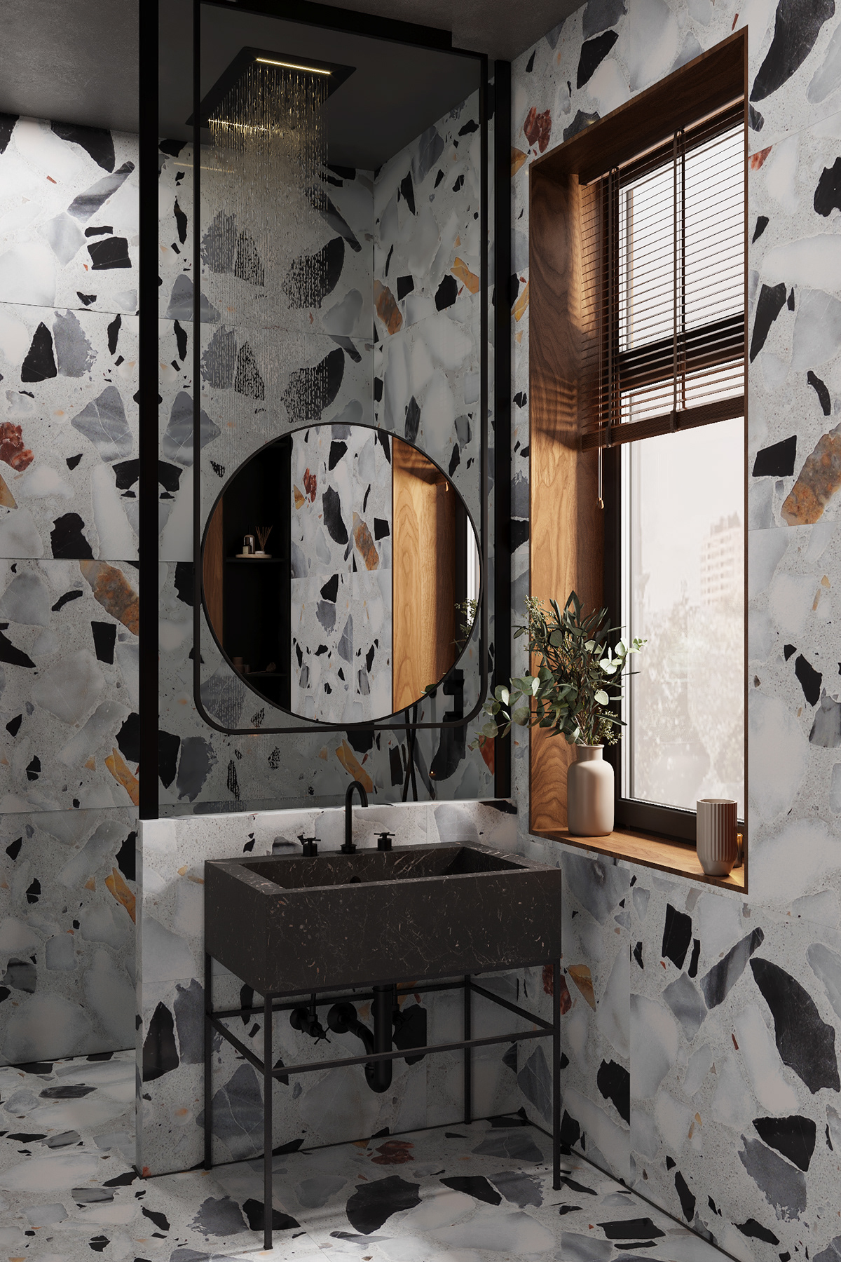 3ds max architecture bathroom ceramic interior design  mirror modern product design  Render visualization