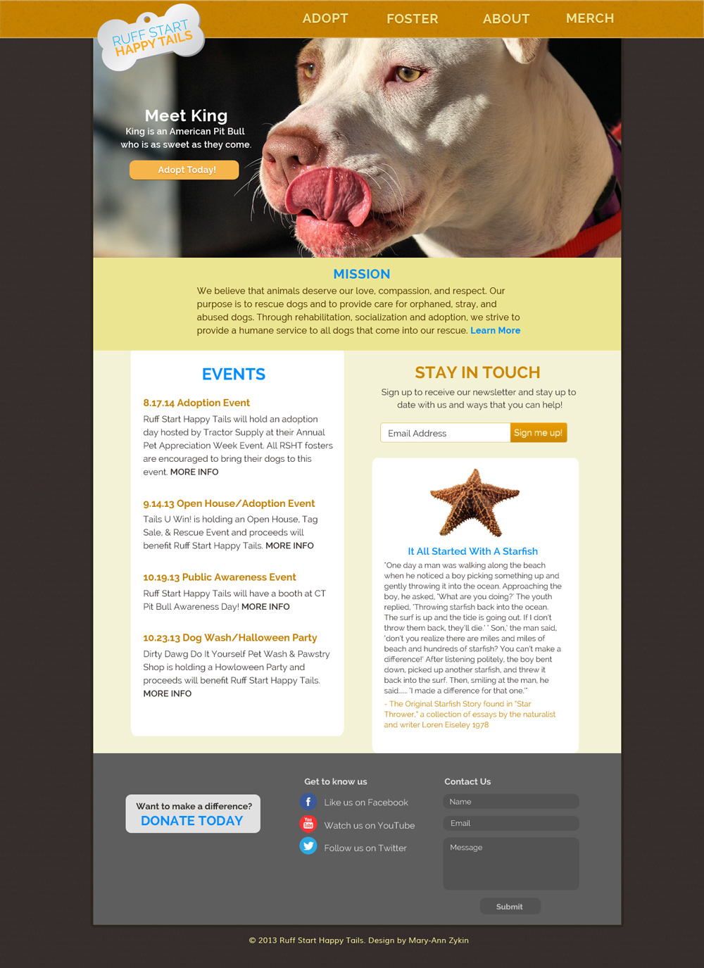 poster poscard postcard dog dogs non-profit nonprofit organization org shelter Foster adopt Mary-Ann Zykin  Website