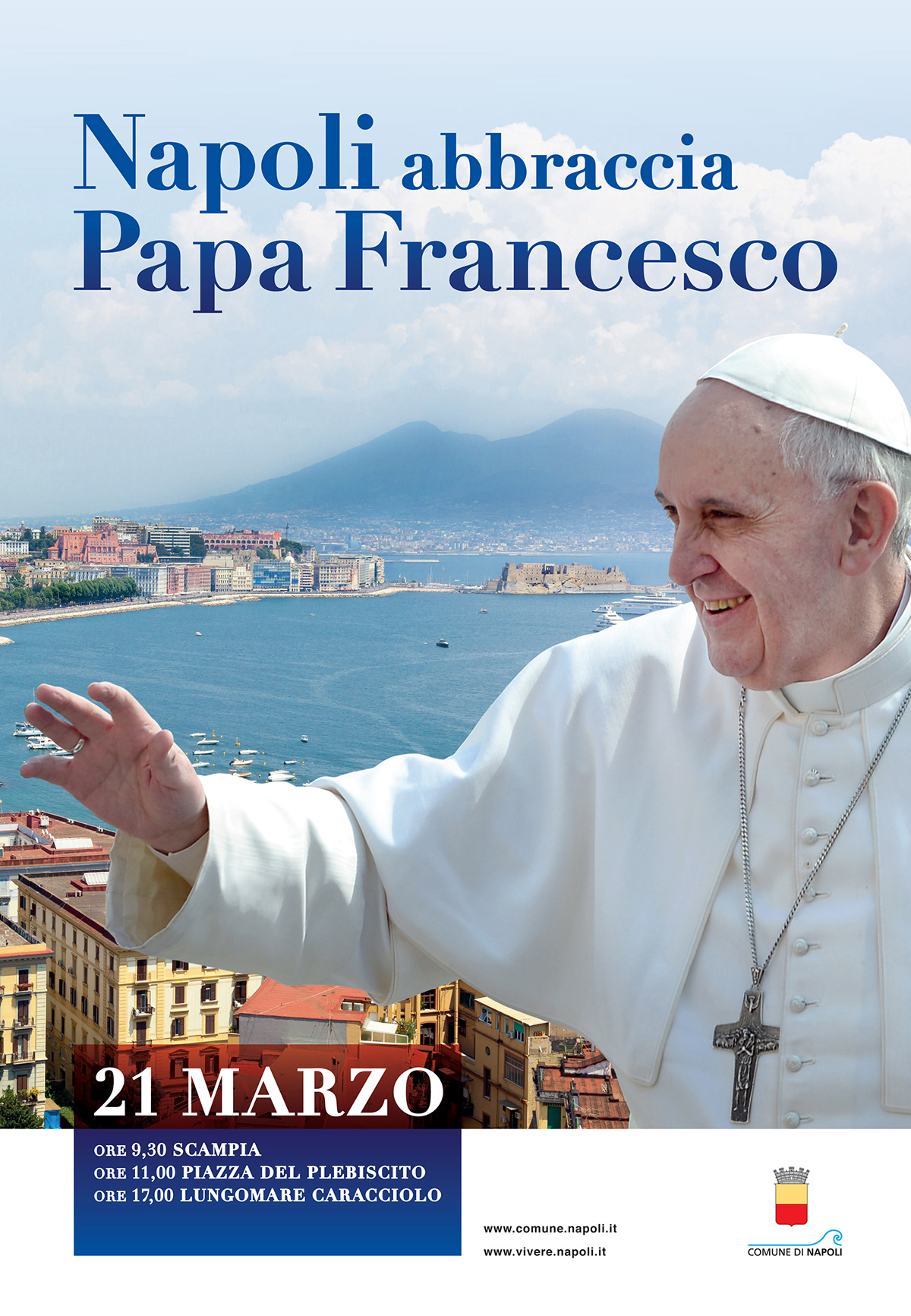 Papa Francesco ADV comune di NAPOLI Istituzionale papaanapoli