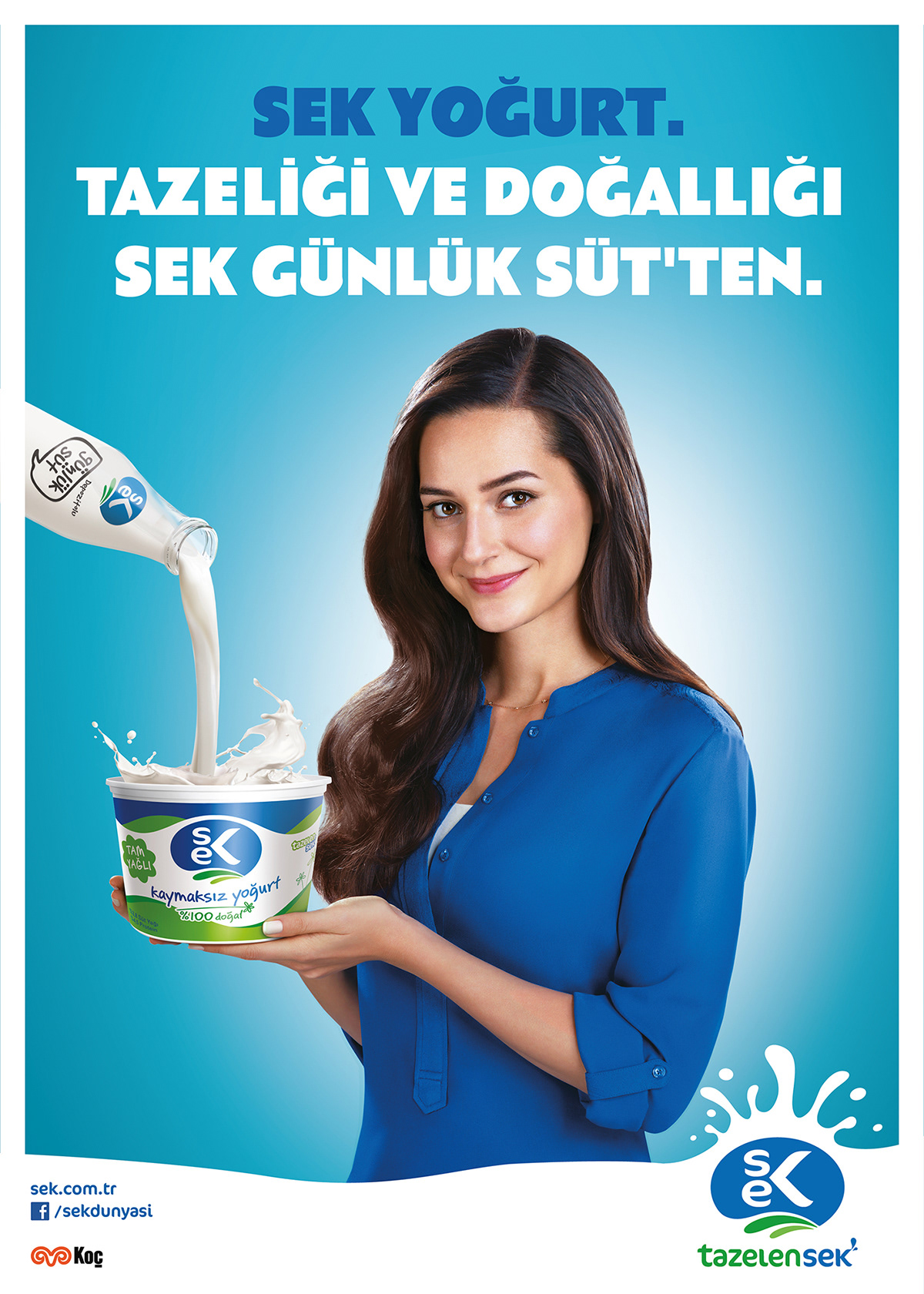 yoghurt sek Advertising  gizem hız art direction  blue milk koç sedef avcı