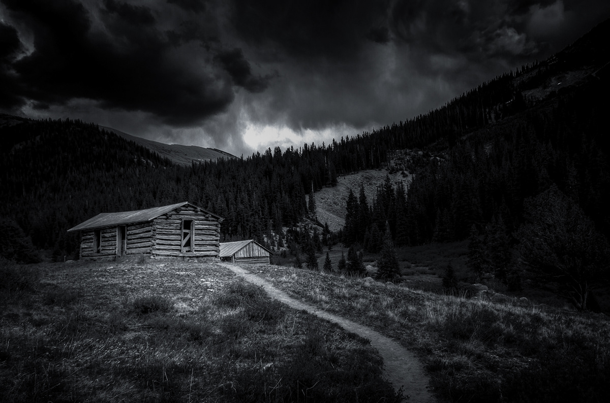 black and white black & white independence Ghost Town ghost town independence pass aspen dark Pitkin County Colorado fine art historic buildings roaring frok visit series
