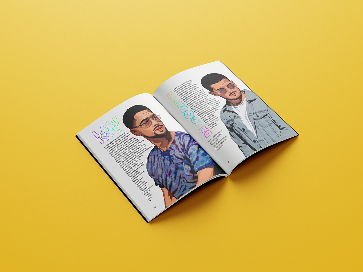 branding  colors cover design graphic ILLUSTRATION  magazine music paper world