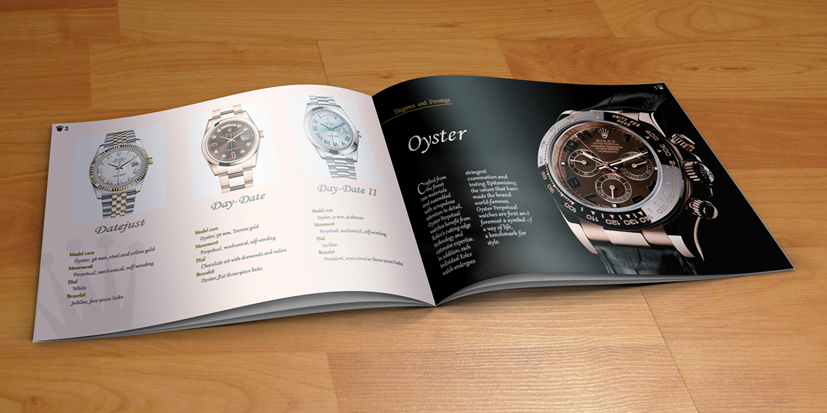 rolex catalog Watches Collection design