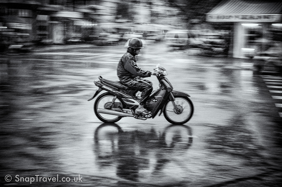 Adobe Portfolio thomas bradford Photography  Travel photo vietnam Nha Trang motorbike motorcycle rain Blog