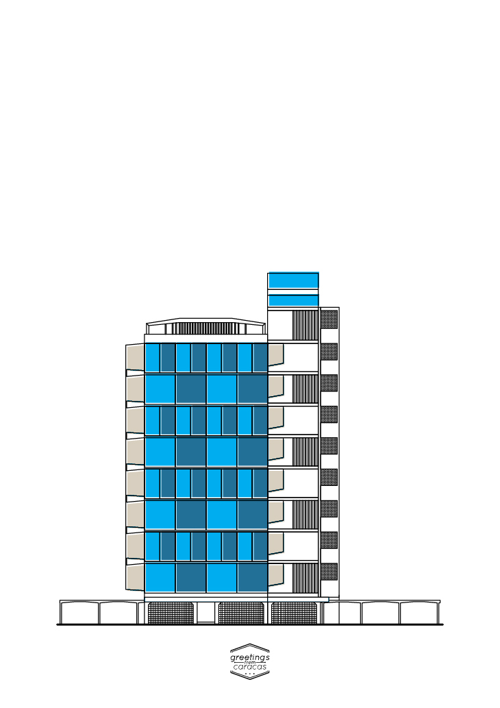 ilustration ilustracion caracas venezuela arquitectura 50´s modernismo icom Iconos modernism edificios buildings ciudad city