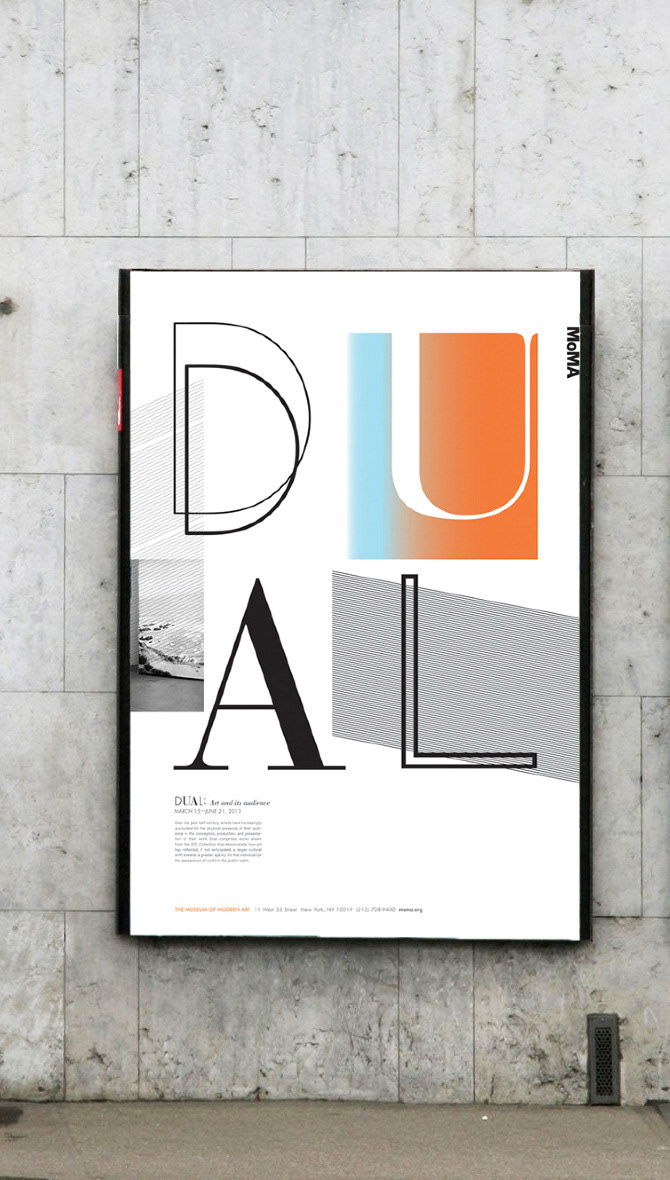 magazine layout Exhibition  graphic interactive art line dual