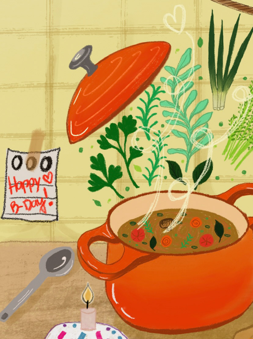 ILLUSTRATION  Procreate kitchen artwork digital illustration