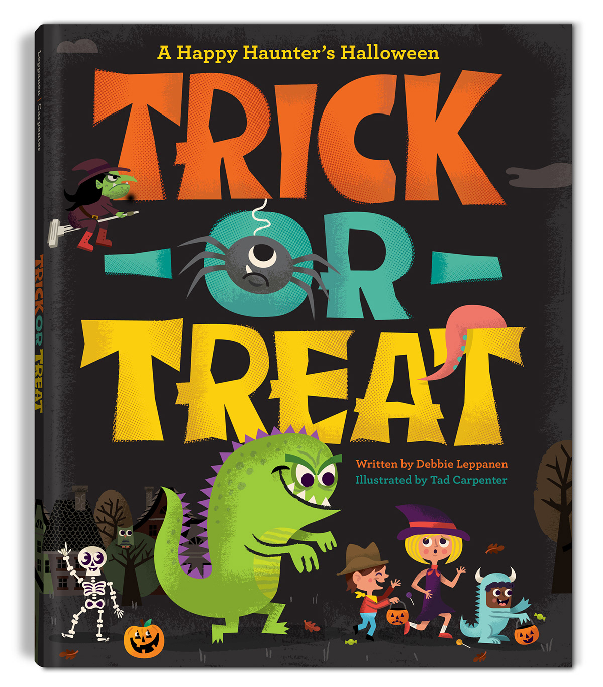 Halloween tad carpenter trick or treat book monsters children's book Picture book