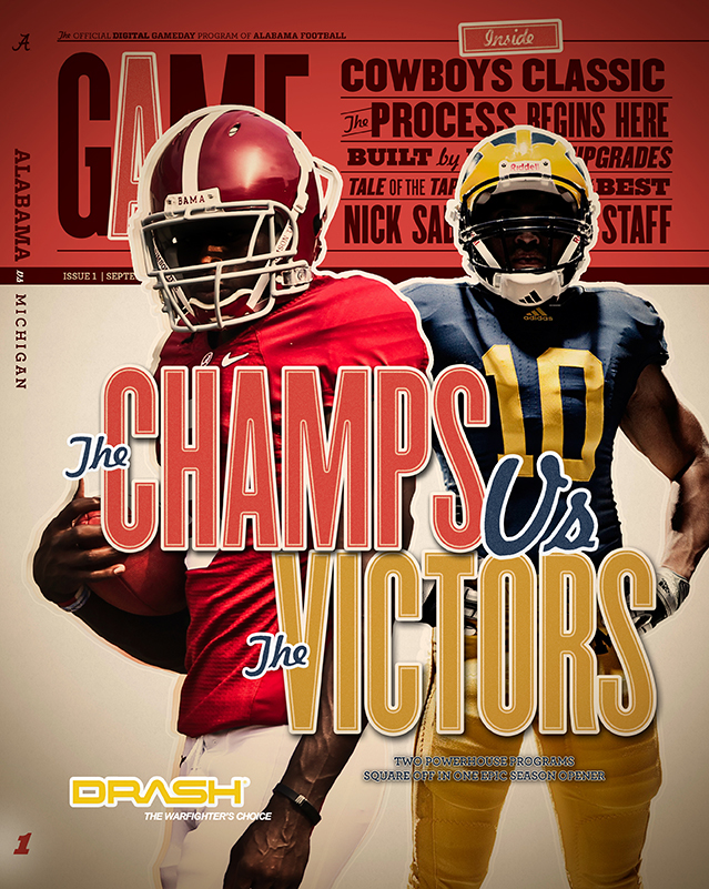 alabama football  program magazine