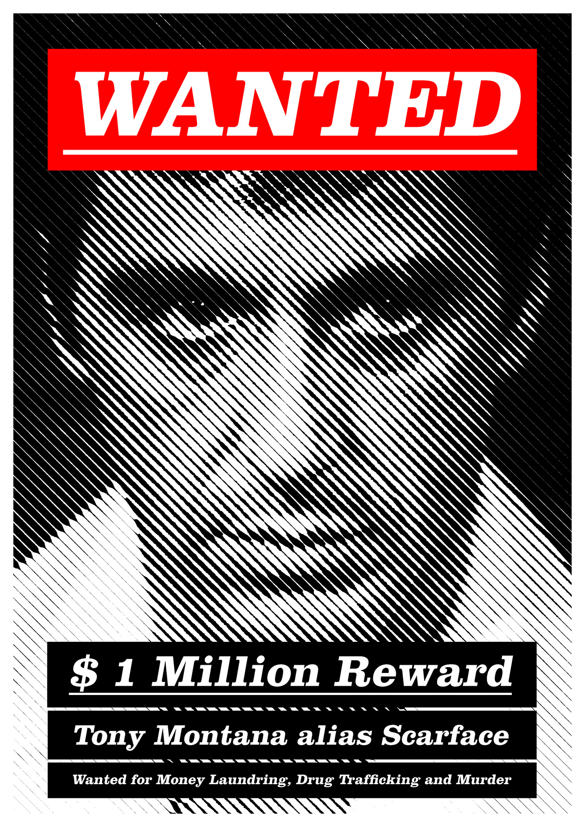 movie poster wanted most wanted wanted poster modern wanted poster criminal johnny depp DENZEL WASHINGTON scarface bonnie and clyde Clarendon