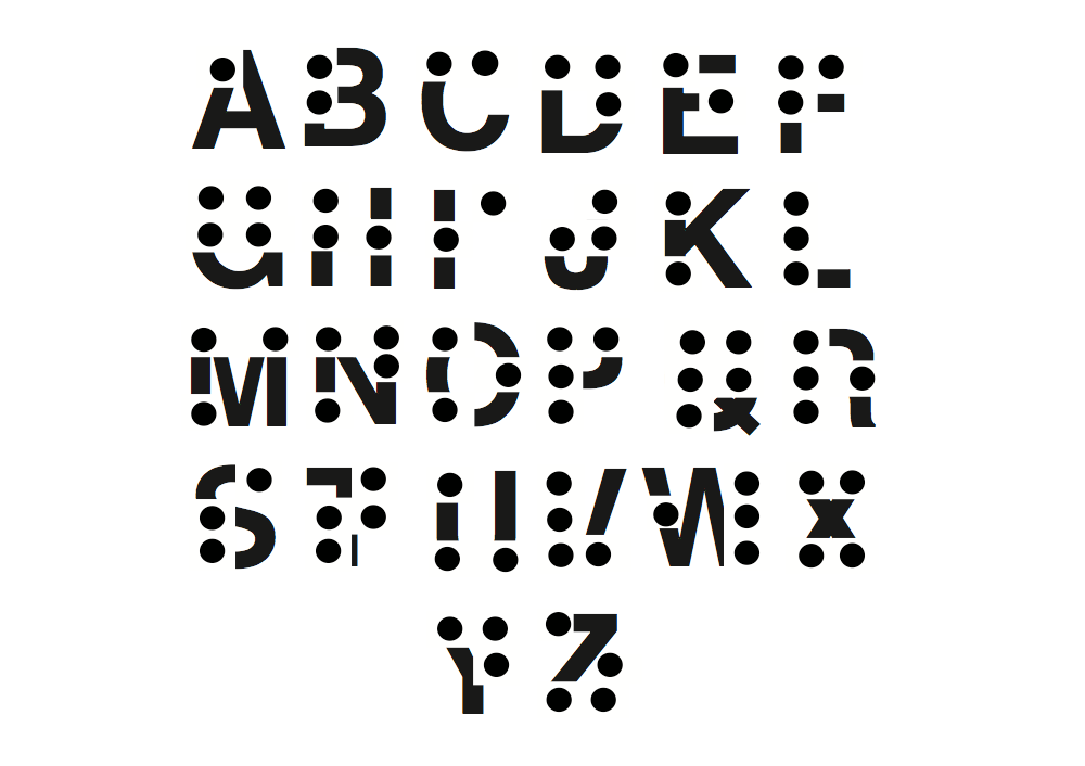 typo alphabet Braille