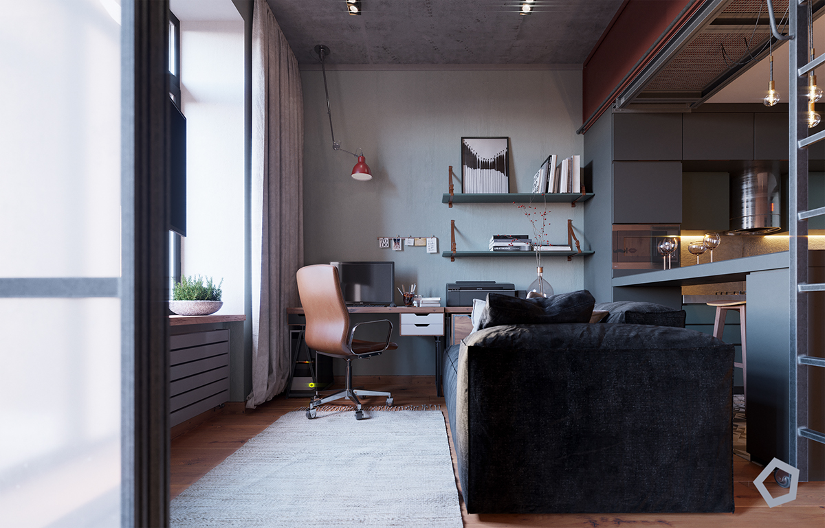#polygon_arch_des design small flat apartment polygon Lviv ukraine Hot Interior