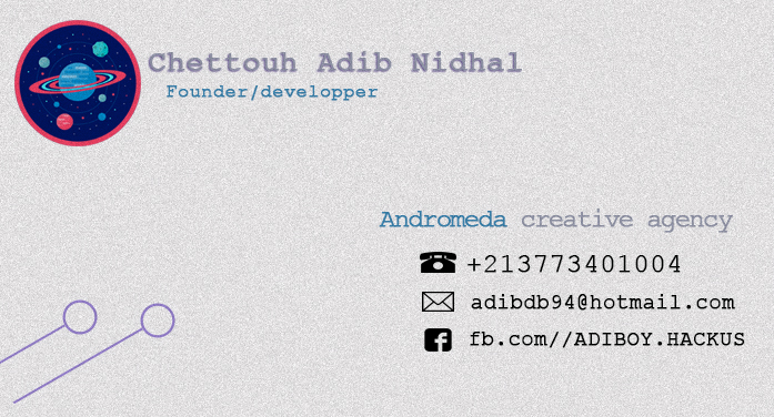 business card business card Andromeda