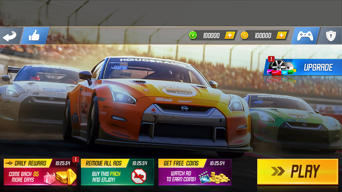 UI ui ux user interface game ui car game ui Racing Game UI
