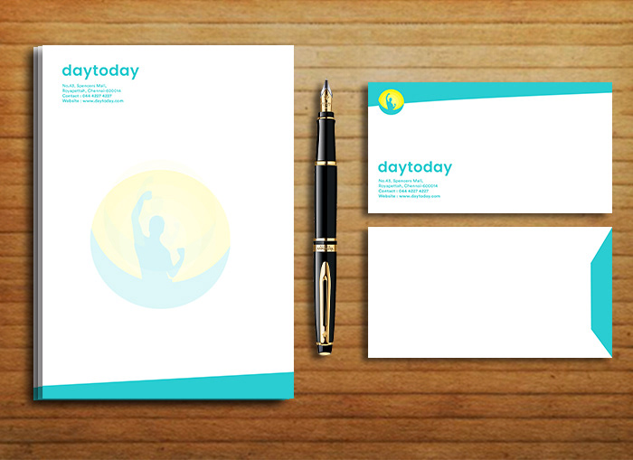 Daytoday uidesign graphic designing mockups Adobe Photoshop adobe illustrator business card brouchere letterhead Newspaper Ad