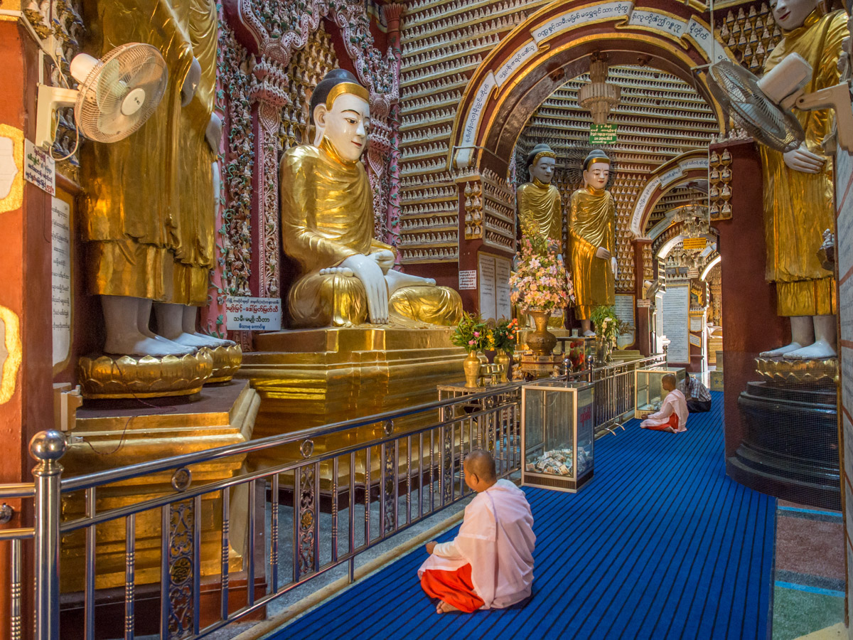 buddhist pagodas NATS shrines monks myanmar burma chindwin river villages