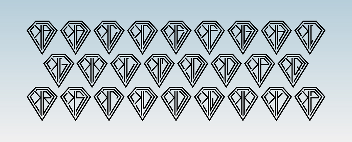 font symbol luxury emblem design elegant monogram personal elegance identity decoration individual Collection diamond 