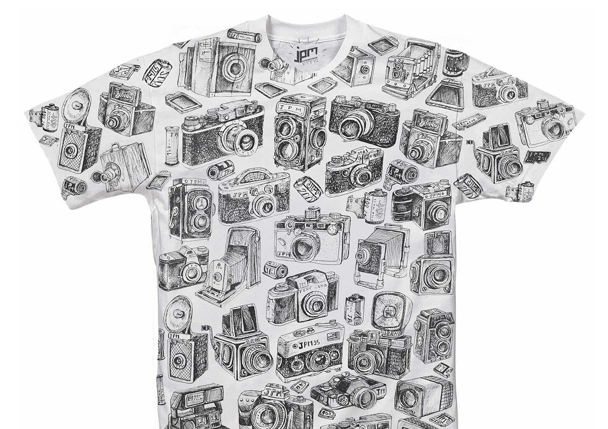 photographer illustrations cameras analogic films ph Memory rolleiflex t-shirt jpm poster pattern drawings pen Fotografia