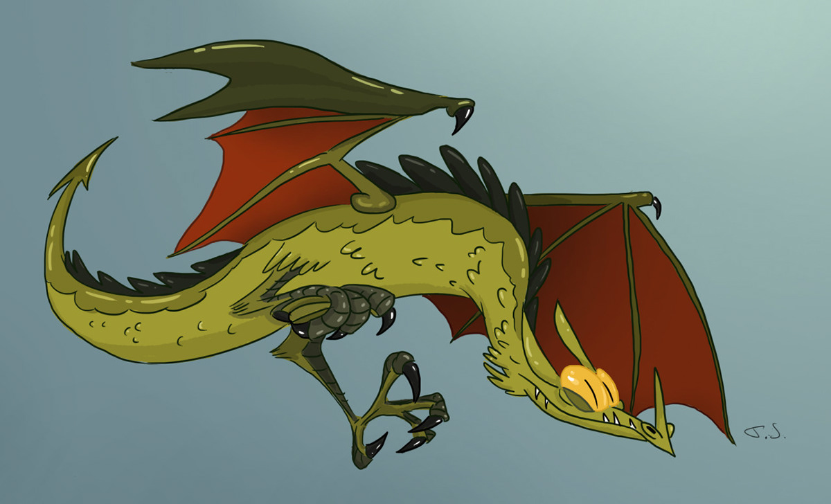 Digital Art  Digital Drawing dragon dragons fantasy ILLUSTRATION 