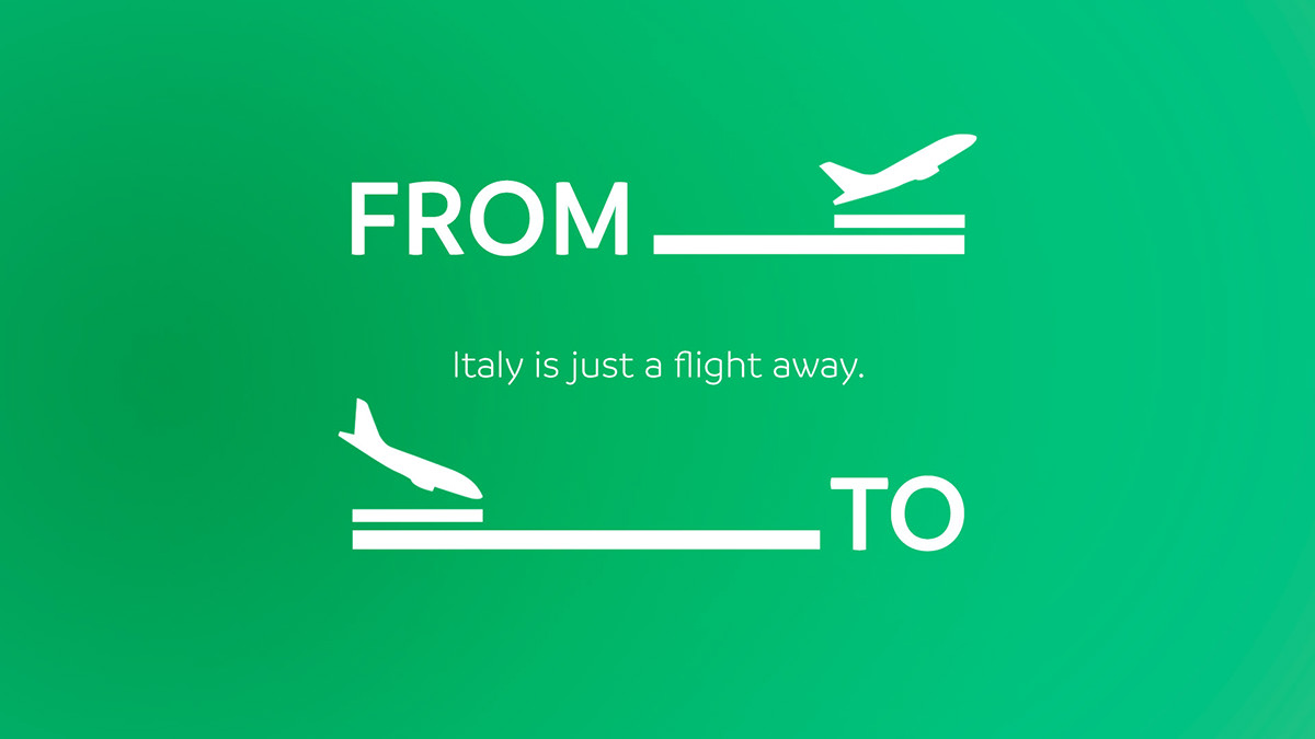 Advertising  Alitalia campaign