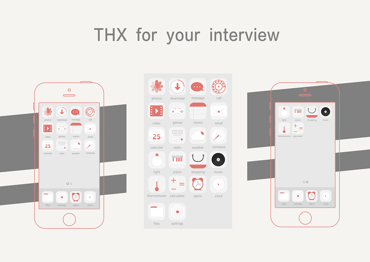 Interface Icon design iphone interactive