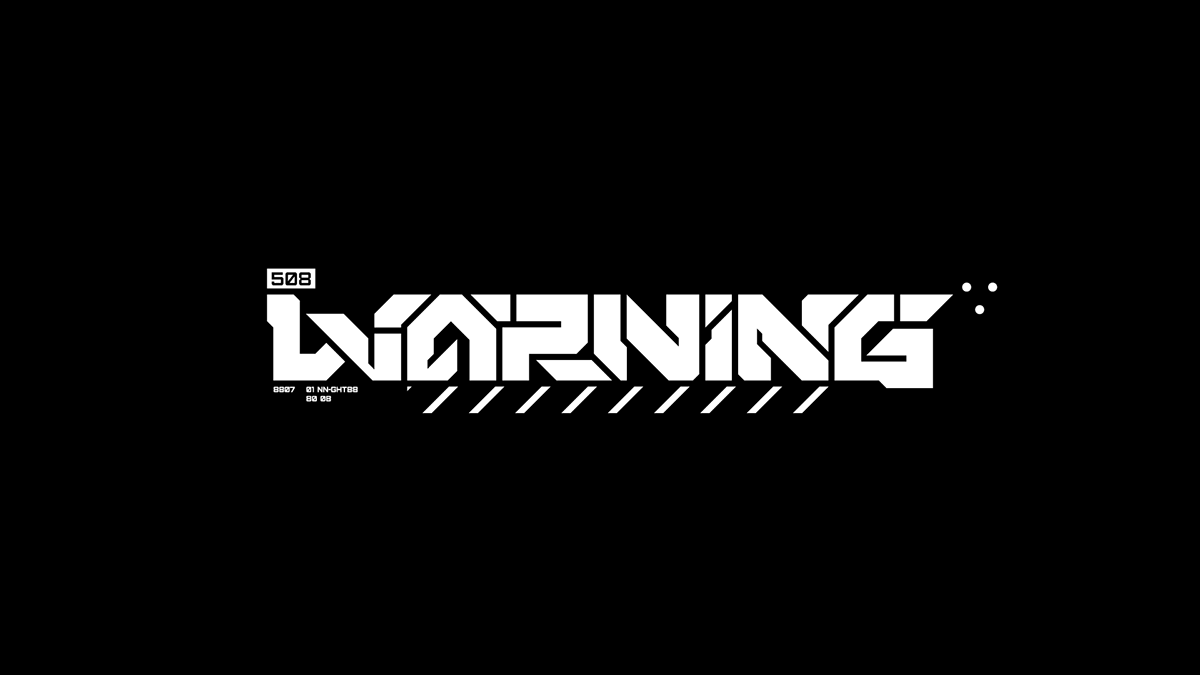 logo Logotype font letters lettering ambigram abstract High Tech sci-fi Cyberpunk