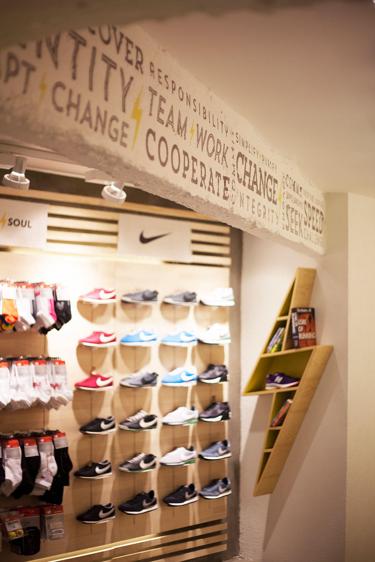 sports store sneakers Interior istanbul