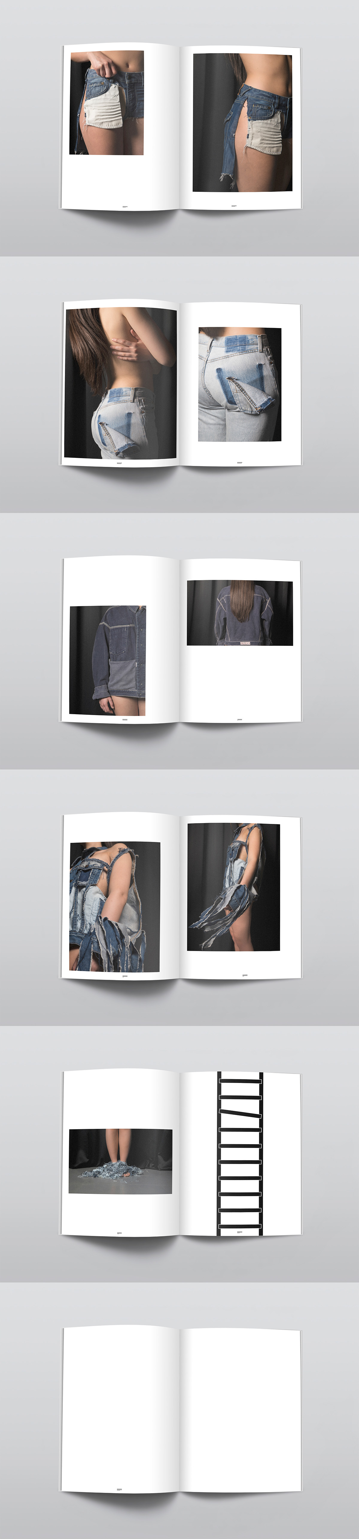artbook Denim Fashion  graphic graphicdesign styling  Photography  fashionphotography RECYCLED editorial