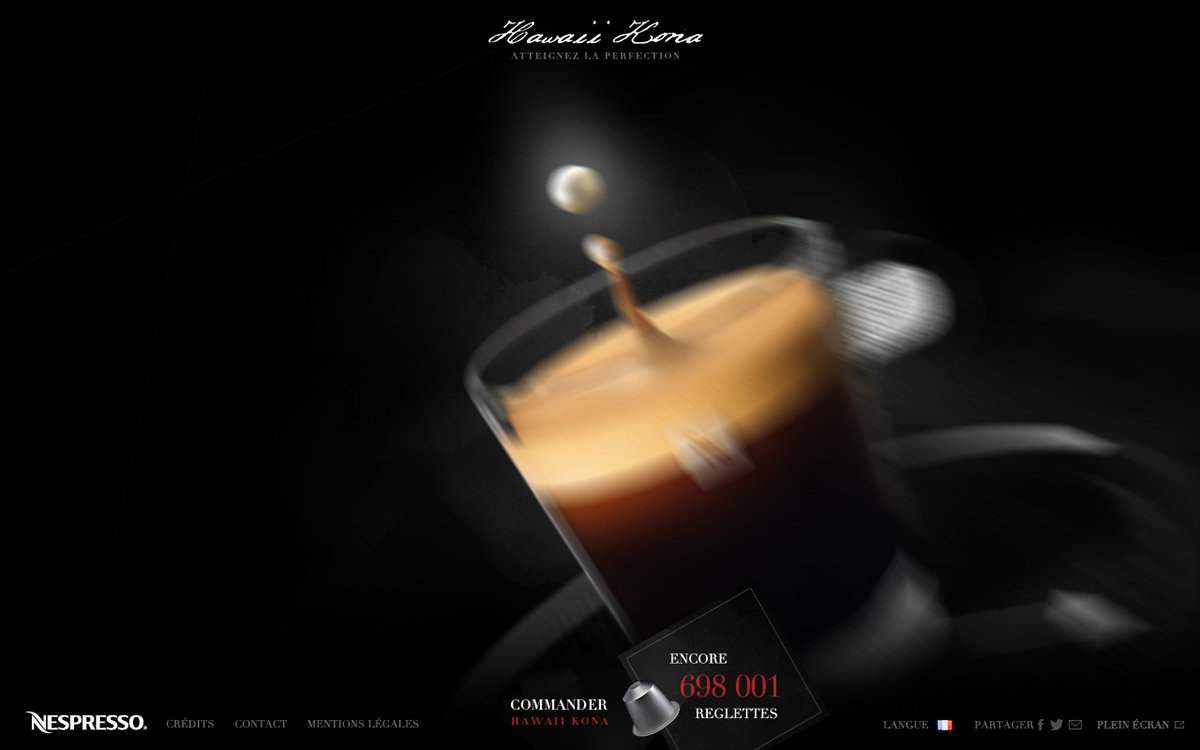 low-polygon motion design 3D Coffee Nespresso