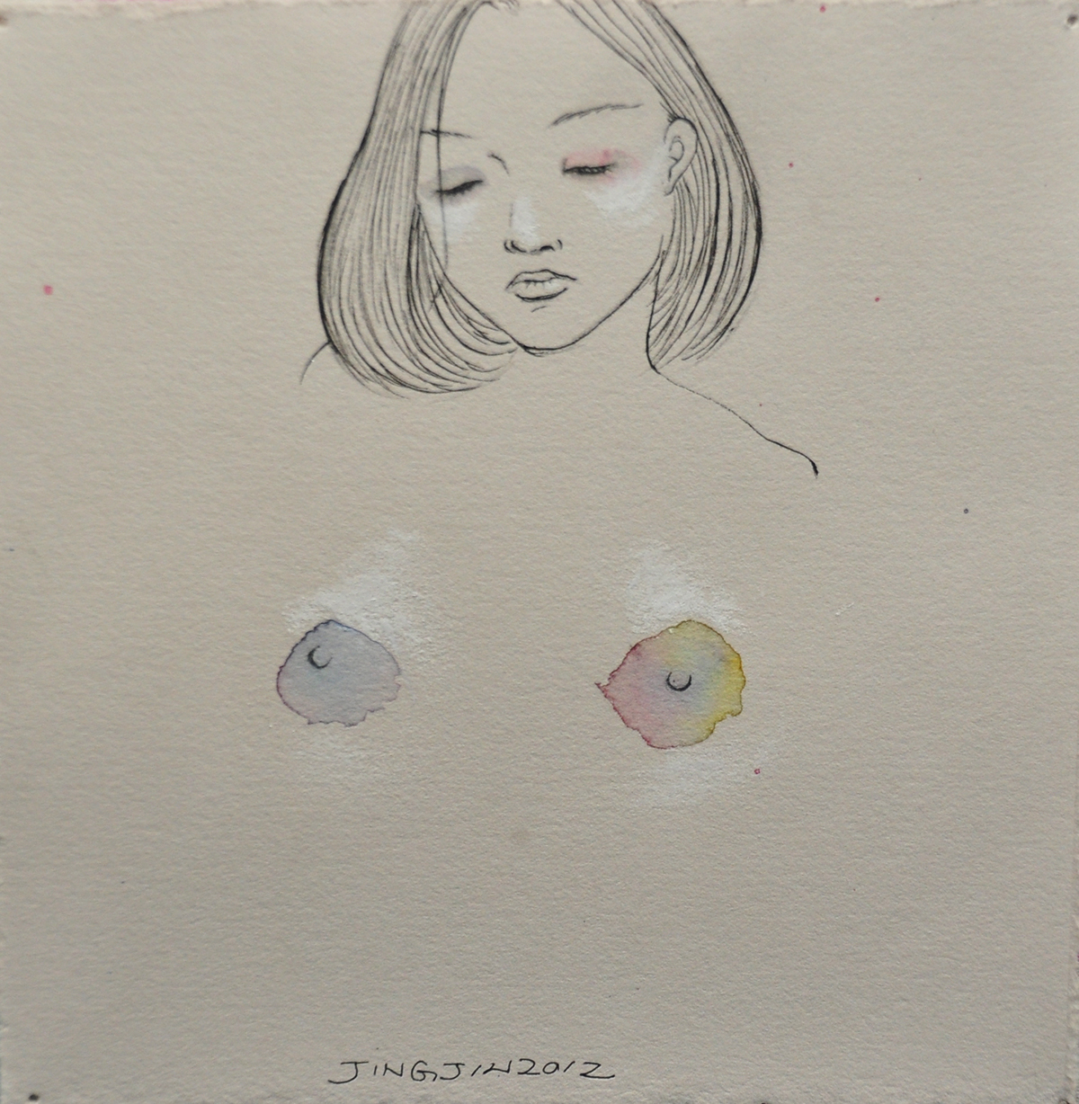 watercolor ink pen smalldrawings square