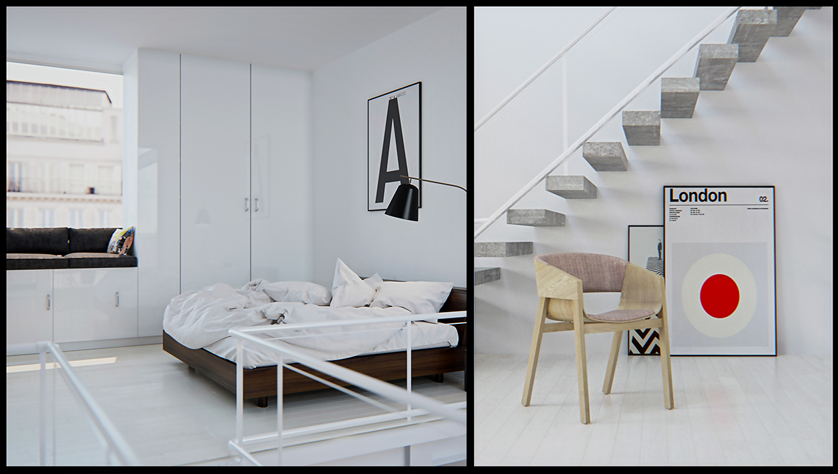 modern home modern home design house architecture minimalism White art corona render  CG 3dsmax visualisation furniture Cozy house
