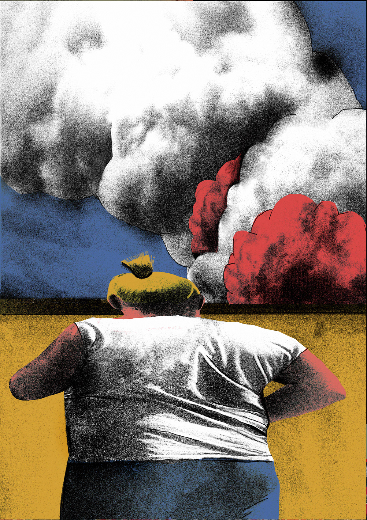 editorial fire Media Illustration resistance russian aggression smoke ukraine ukrainian art war in Ukraine