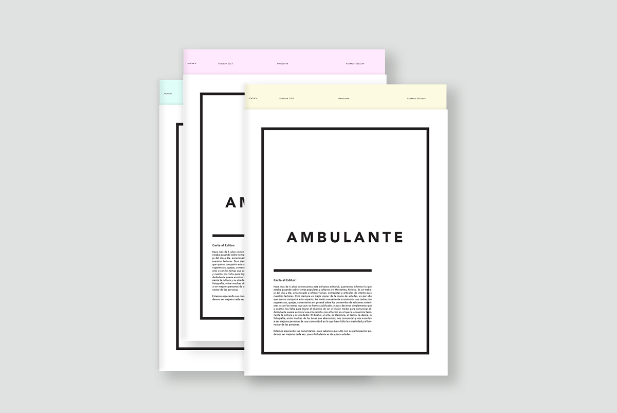 editorial magazine newsletter Ambulante School Project udem monterrey Mockup Newsletter Design news Magazine design