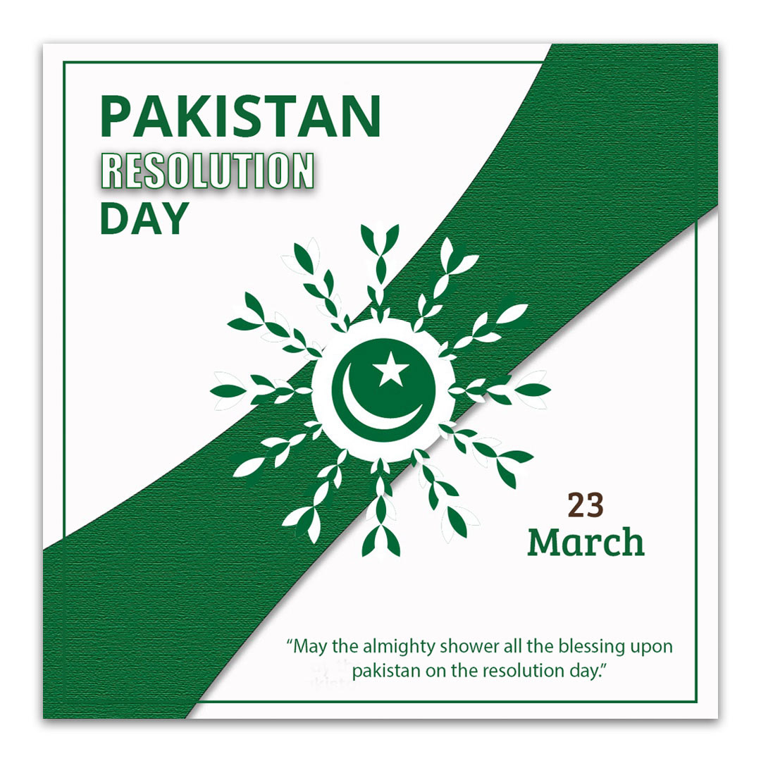 pakistan resolution day 23rd March pakistan day 23 march resolution day Pakistan Social media post Graphic Designer design brand identity