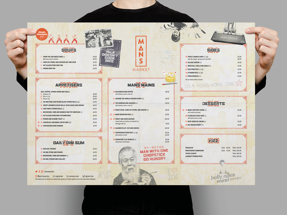 Hong Kong chinese restaurant logo branding  hip takeaway leeds