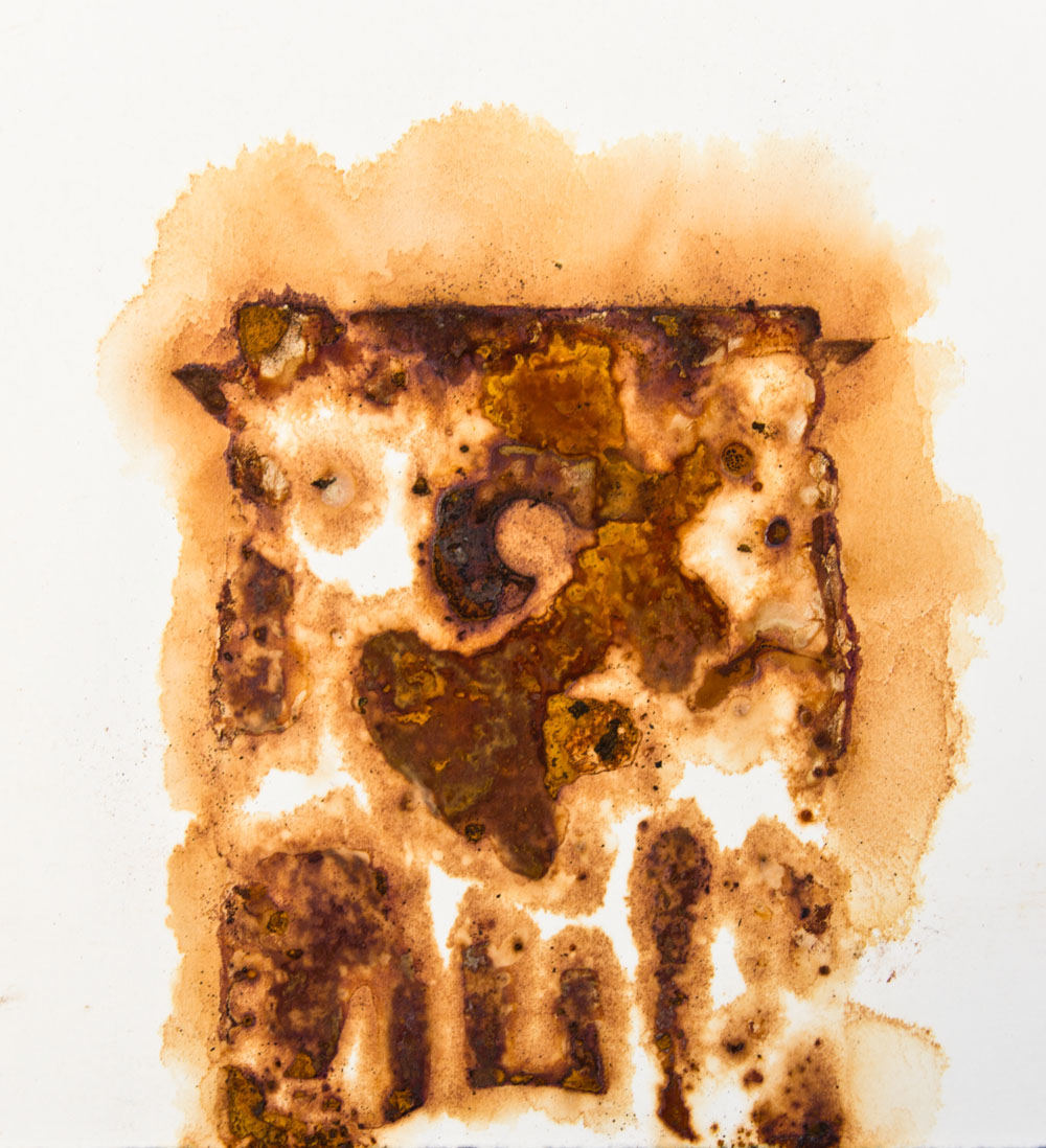 monotype paper rust oxidation