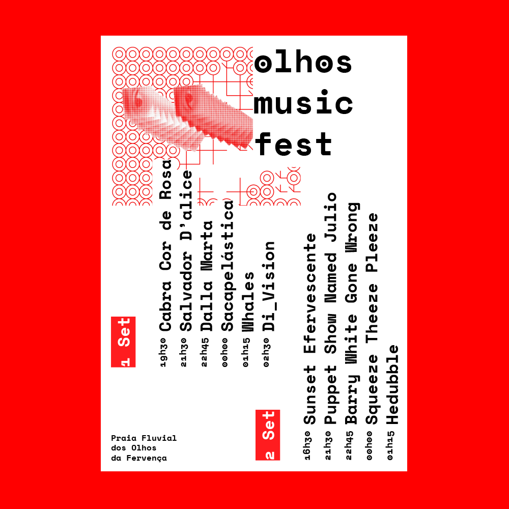 festival eyes Olhos music processing generative filter poster Coimbra Portugal