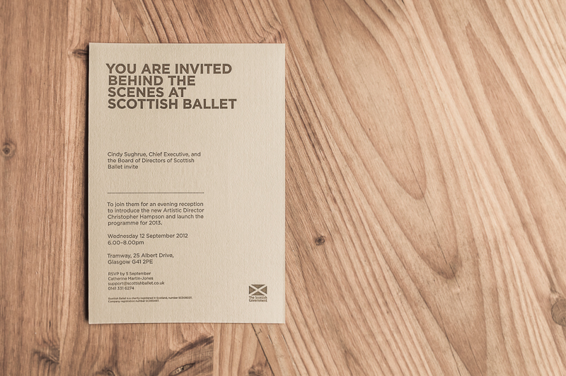 letterpress gold colorplan Invitation