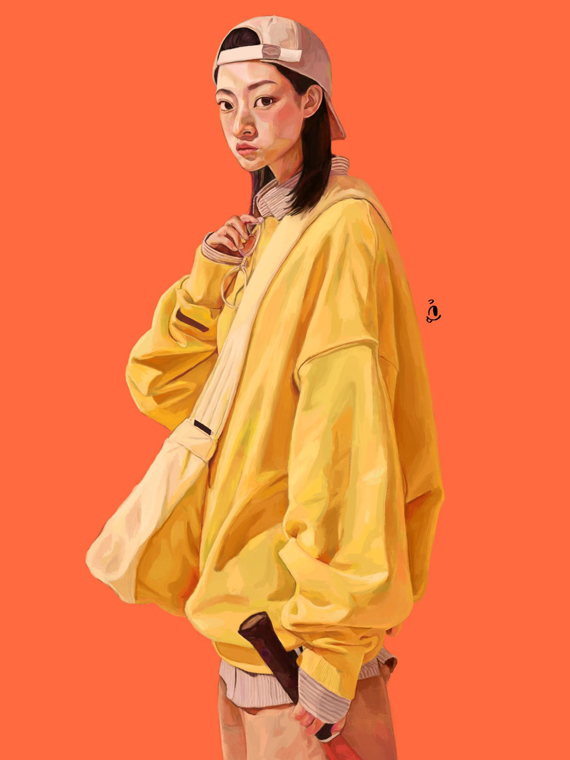 Digital Art  digital painting fashion illustration gouache model painting   portraits Procreate Realism