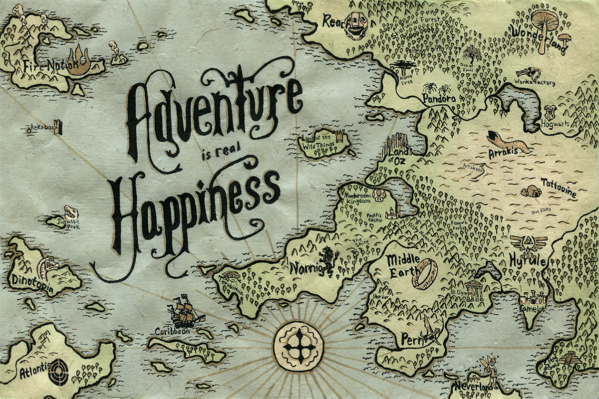 Adventure Map on Behance