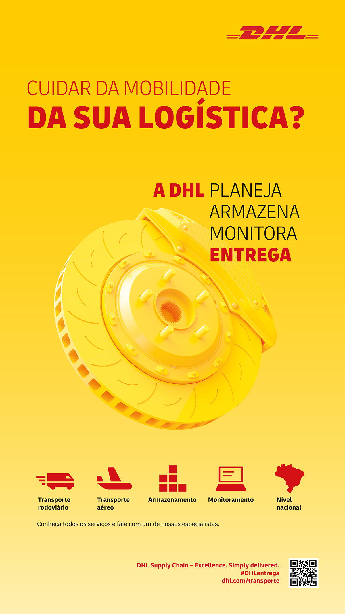 ads Advertising  campaign delivery design gráfico DHL marketing   media post Supply Chain