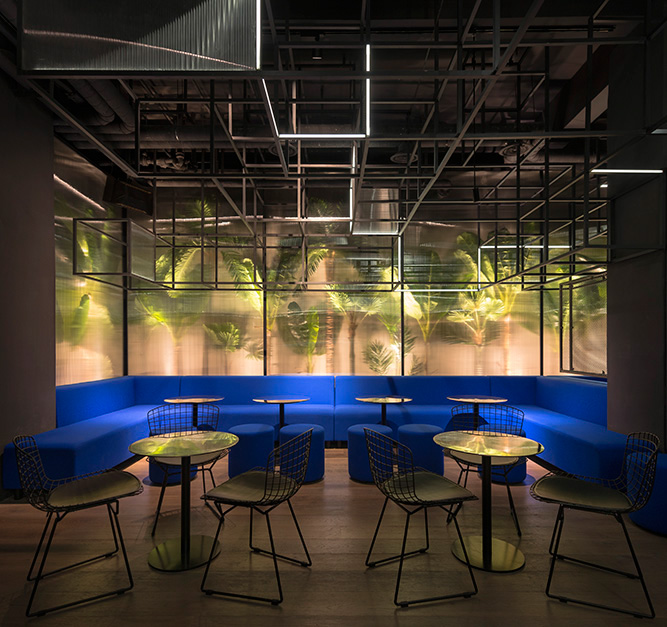 cocktail bar shanghai Alberto Caiola design french concession bar lounge botanist futuristic
