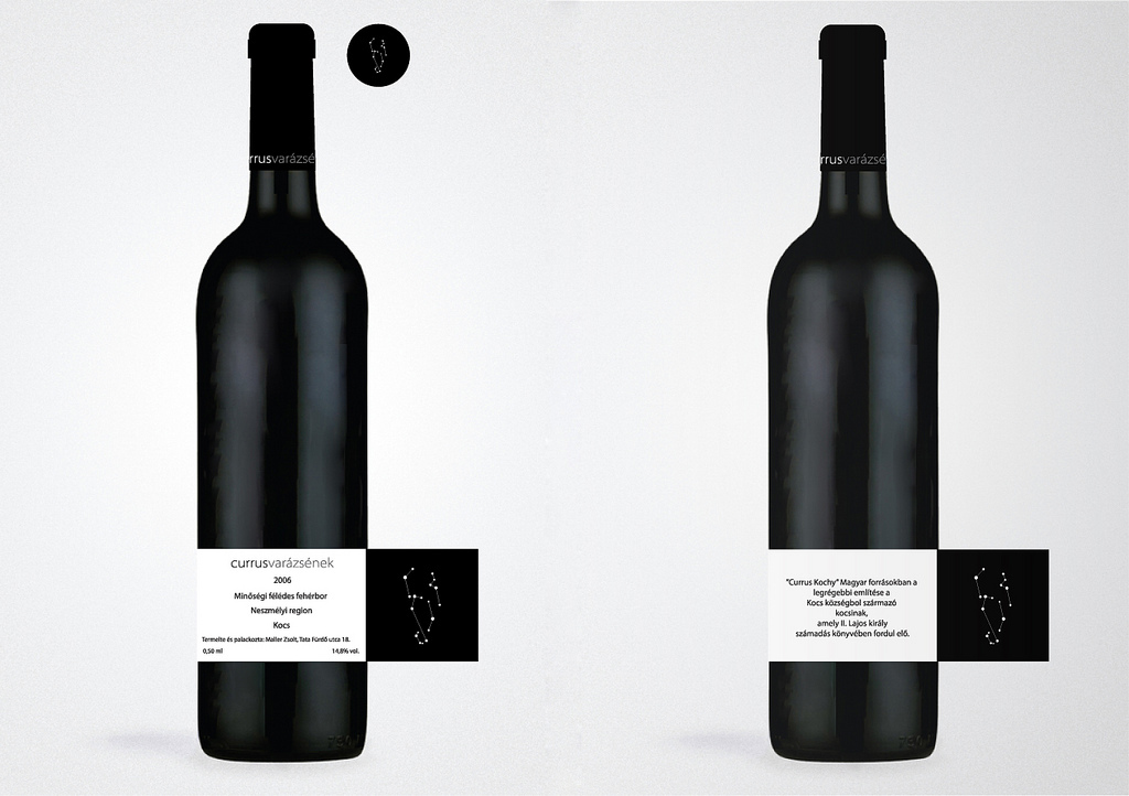 wine Cellar corporate identity bottle Label